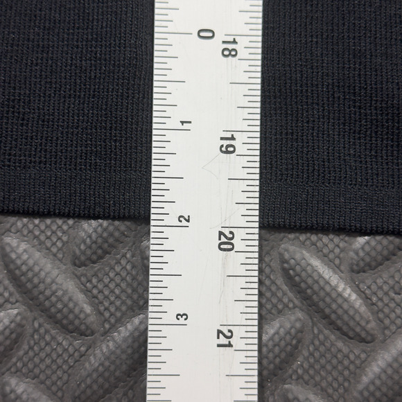 Tesso Sweatshirt Womens XL Black Knit Monogram Tape Long Sleeve Pullover Classic - Picture 6 of 7